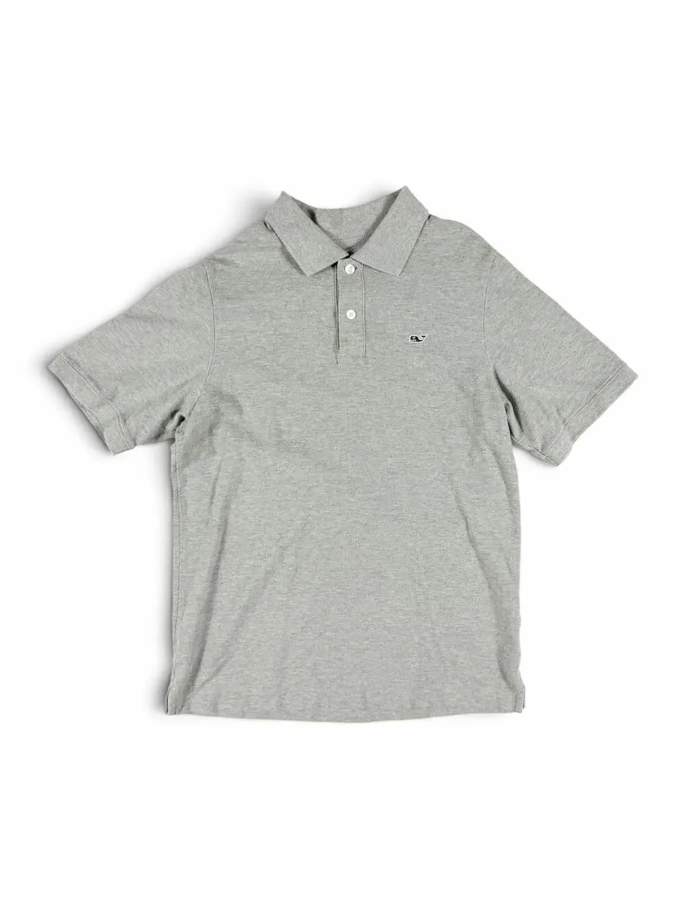 Vineyard Vines Boys Pique Polo Shirt Heather Gray Size 14-16 (Large)